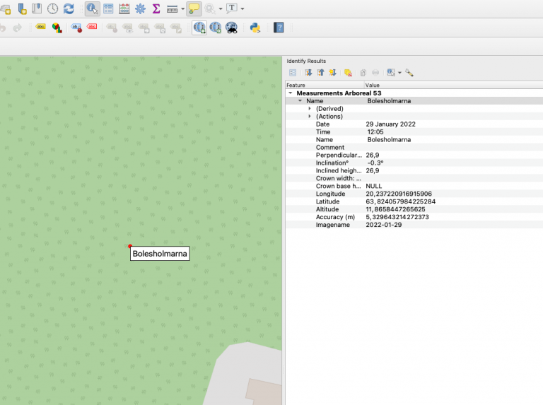 Import trees to GIS